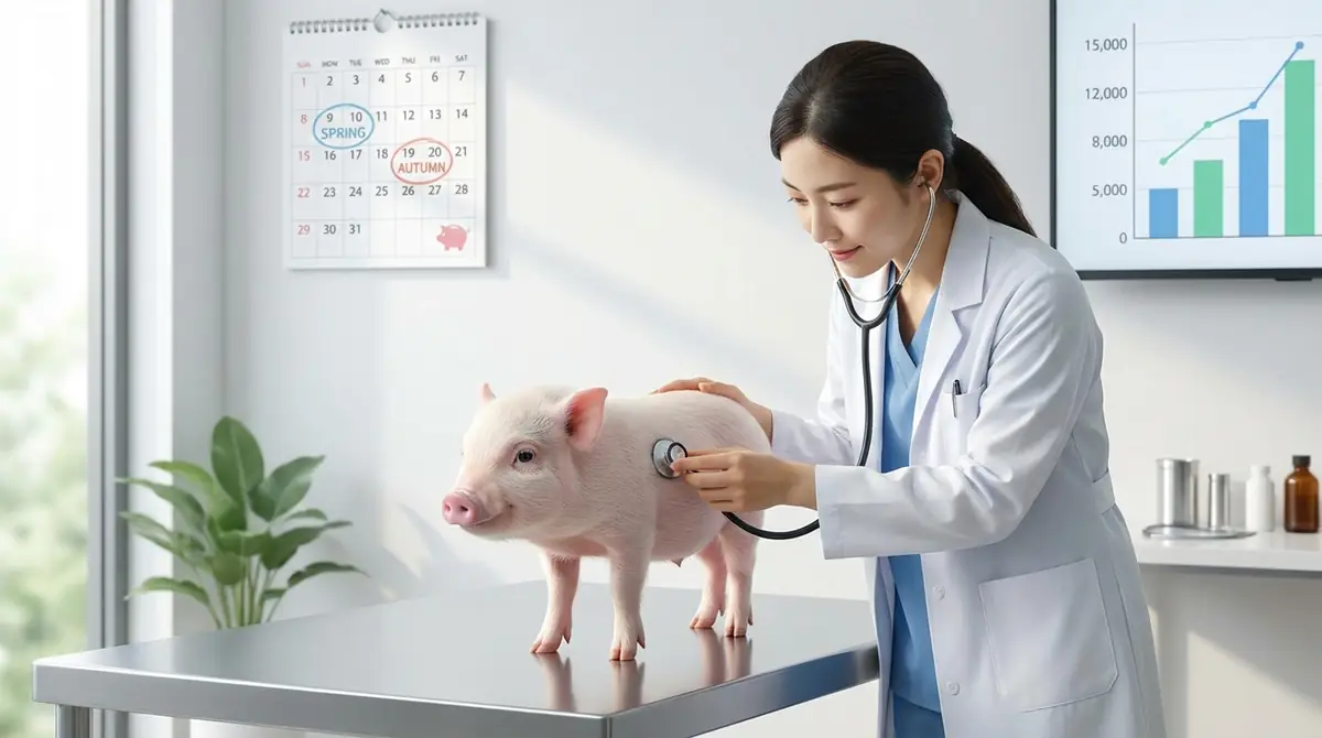 【結論】マイクロブタの定期検診は年2回以上|費用相場は5,000〜15,000円