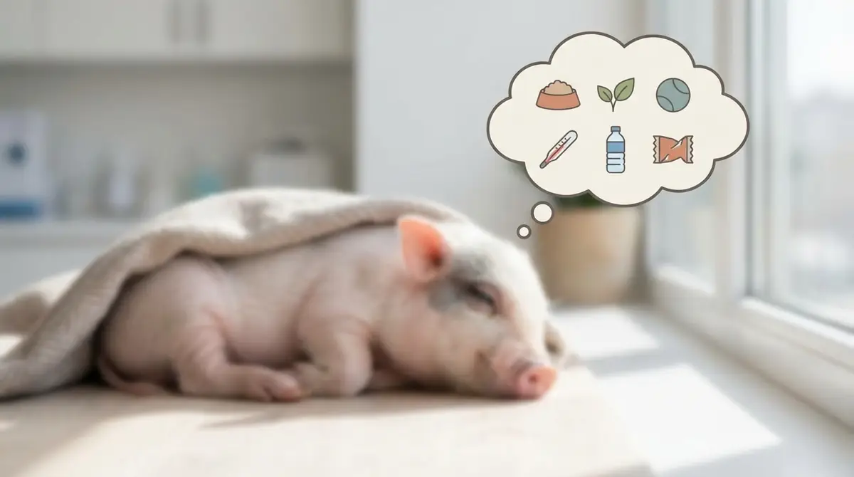 マイクロブタの嘔吐で考えられる6つの原因