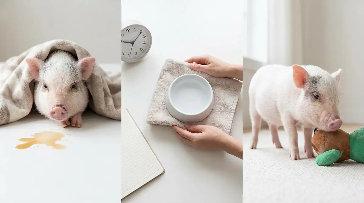 マイクロブタの嘔吐対処法を時系列で解説