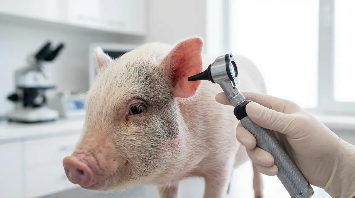 マイクロブタの耳の病気①外耳炎｜最も多い耳トラブル