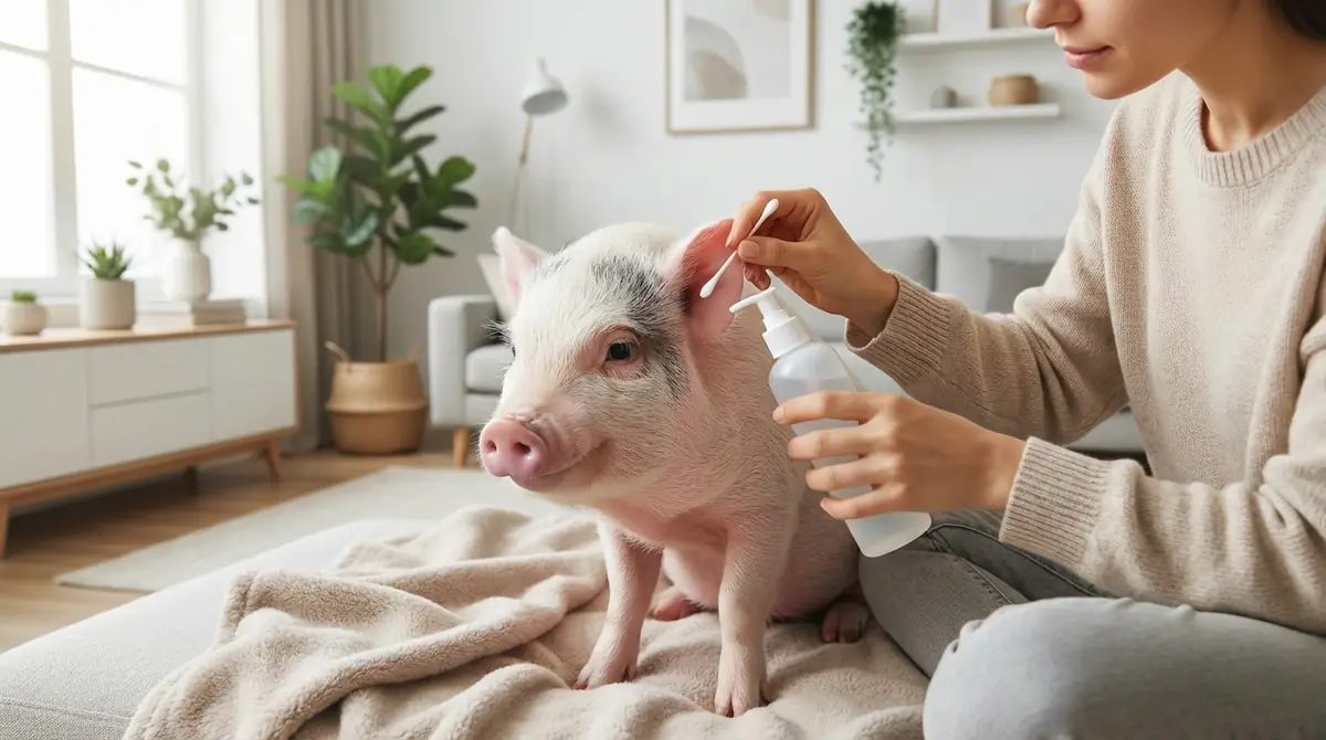 自宅でできるマイクロブタの耳ケア方法【実践ガイド】