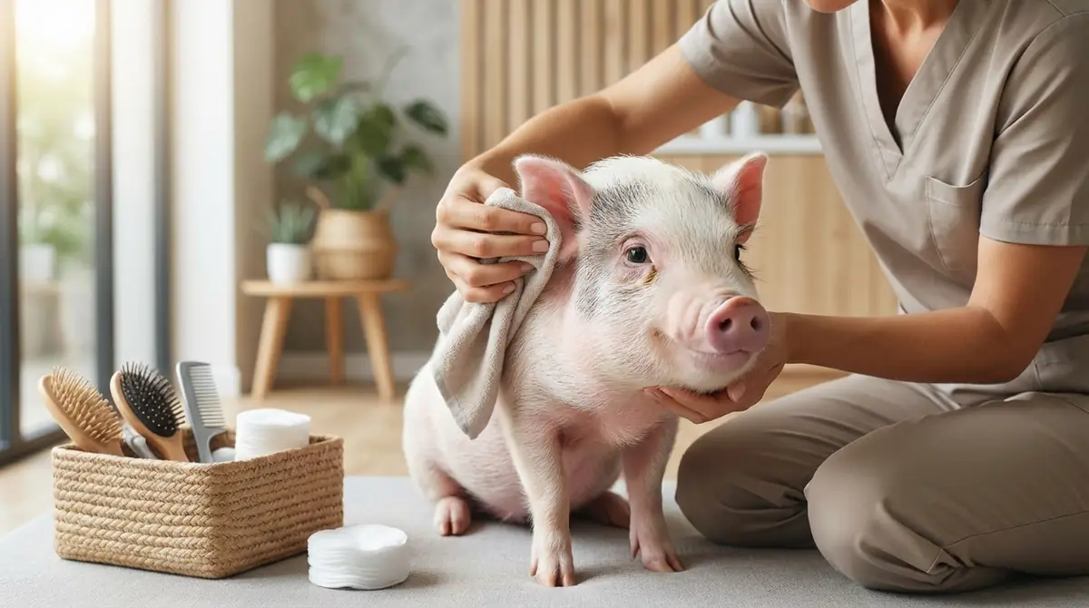 マイクロブタの耳の病気を防ぐ日常予防ケア
