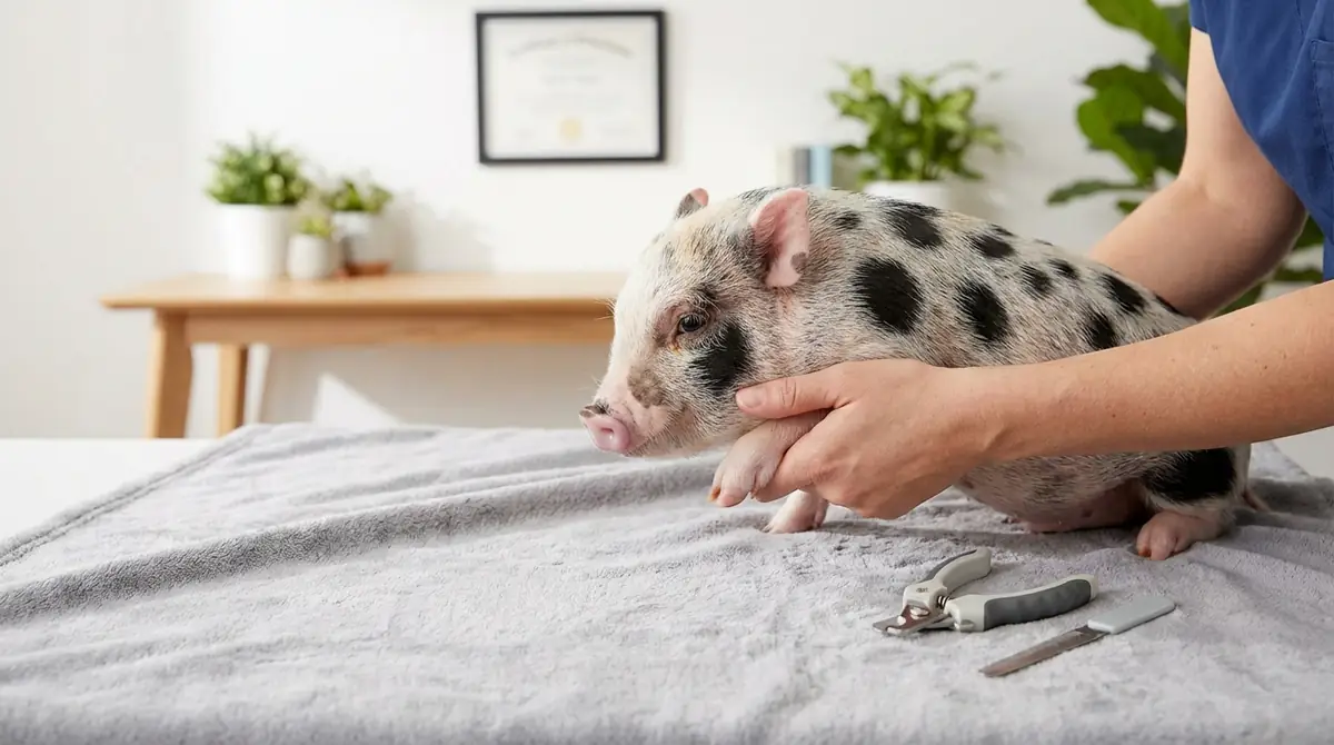 【実践】マイクロブタの爪切り方法|7ステップ完全ガイド