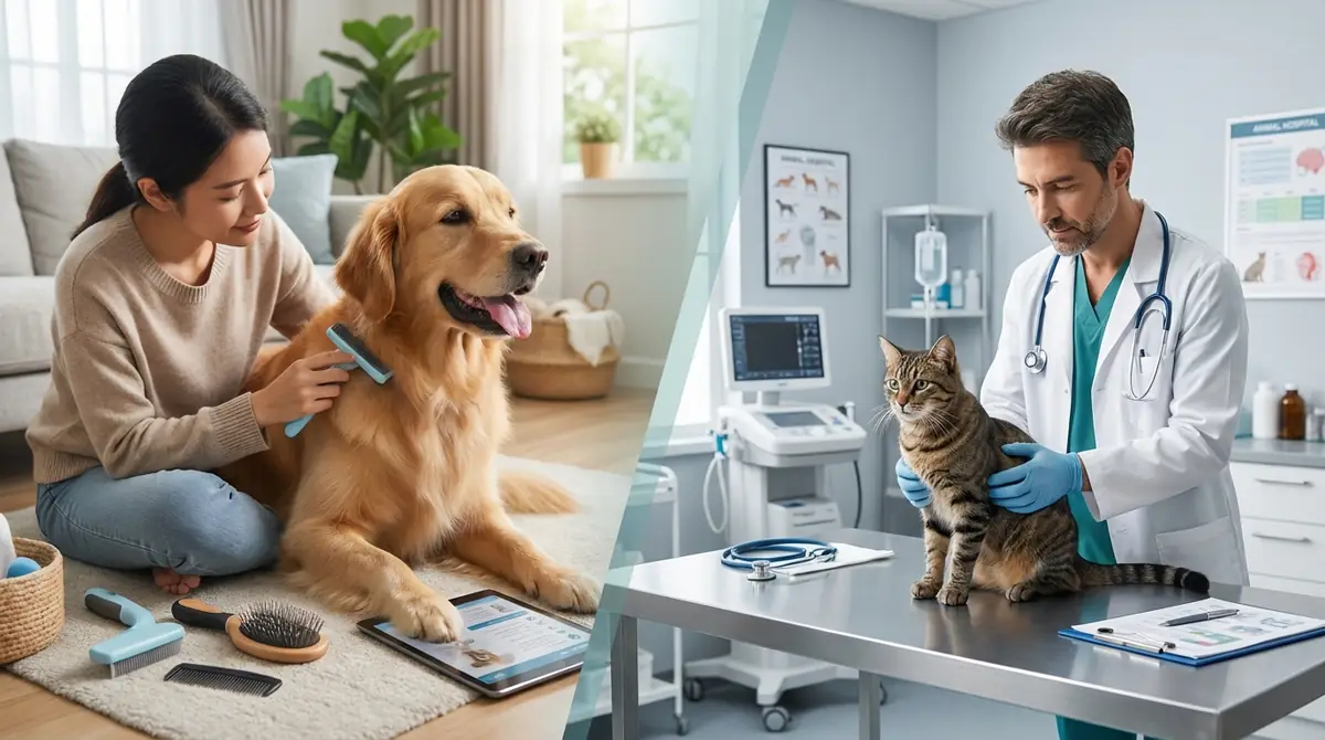 自分でやる vs 動物病院|判断基準と料金相場