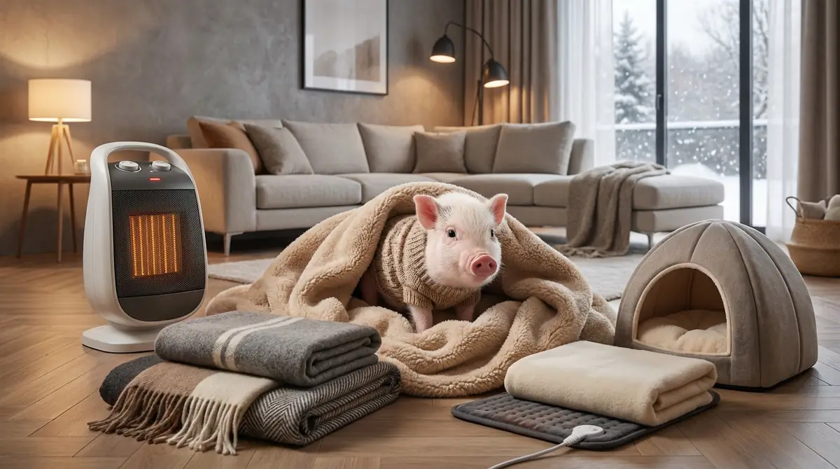 マイクロブタの寒さ対策グッズの選び方と必須アイテム