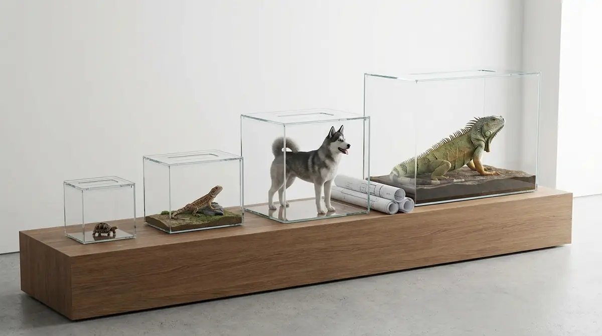 成体サイズから考える飼育スペースの目安