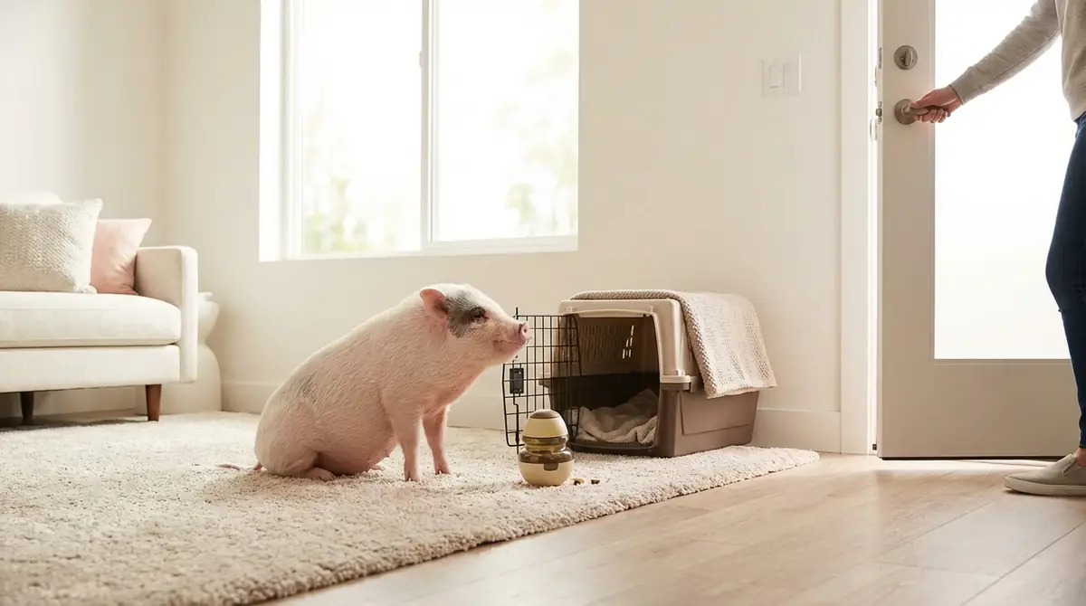 【実践】マイクロブタの留守番トレーニング5ステップ