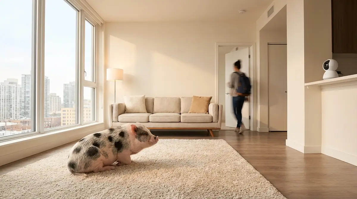 一人暮らし・共働きでもマイクロブタは飼える?留守番の現実