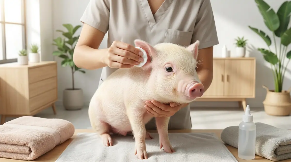 【実践】マイクロブタの耳掃除方法を7ステップで解説