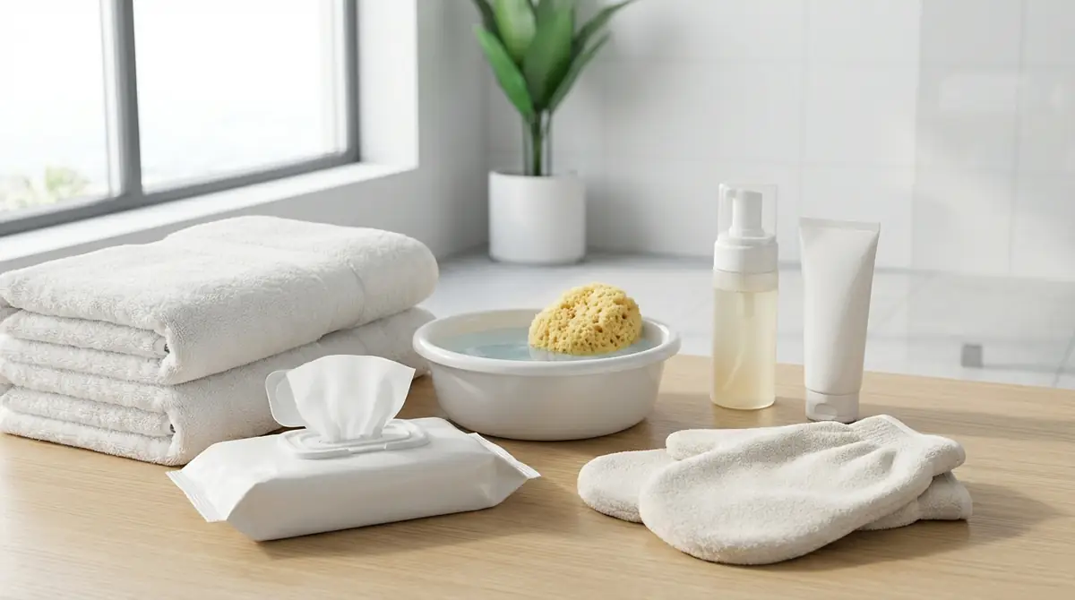 体拭きケアに必要な道具と正しい選び方