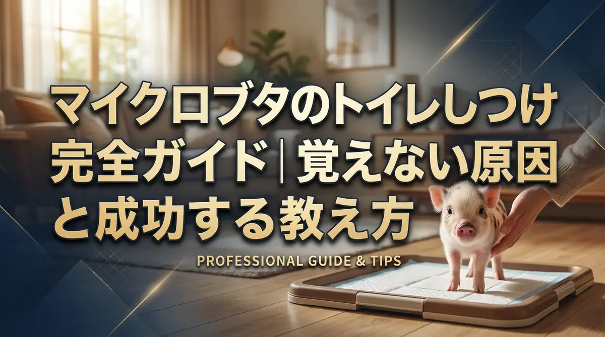 マイクロブタのトイレしつけ完全ガイド|覚えない原因と成功する教え方