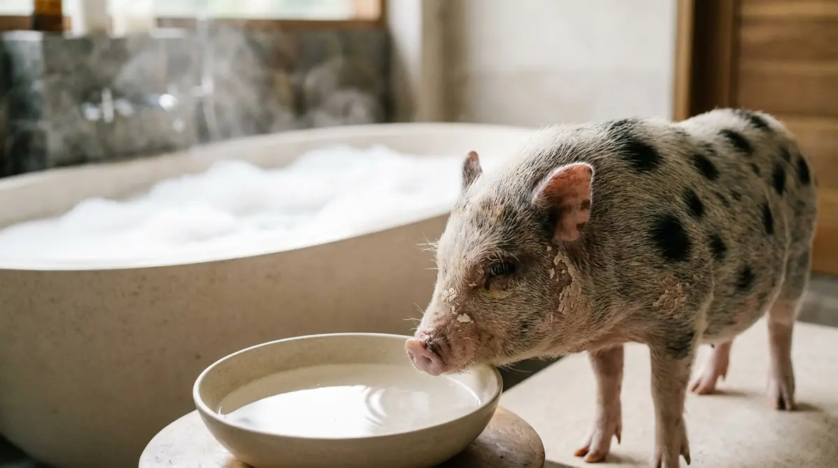 なぜ入浴しすぎはNG？マイクロブタの皮膚の特徴