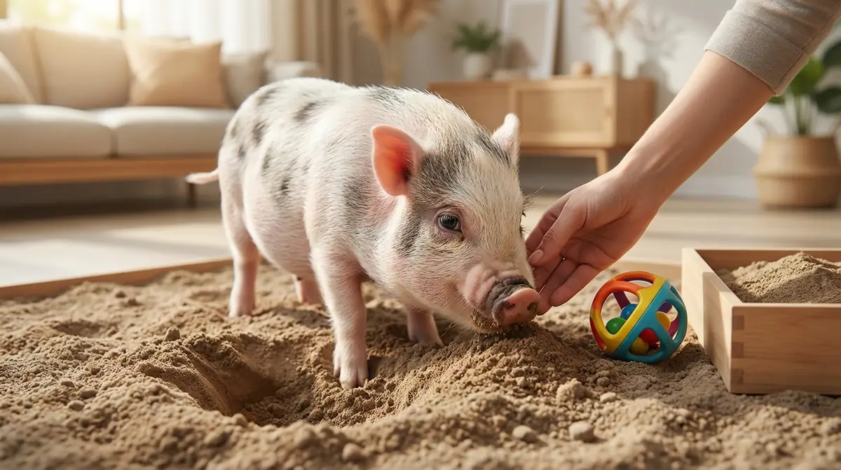 【結論】ミニブタ（ペットとして飼育される小型のブタ）が掘るときの正しい対処法3ステップ