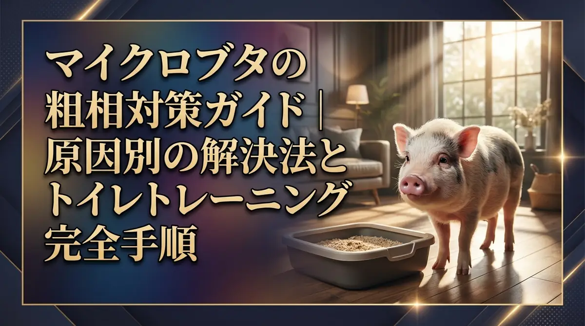 マイクロブタの粗相対策ガイド|原因別の解決法とトイレトレーニング完全手順