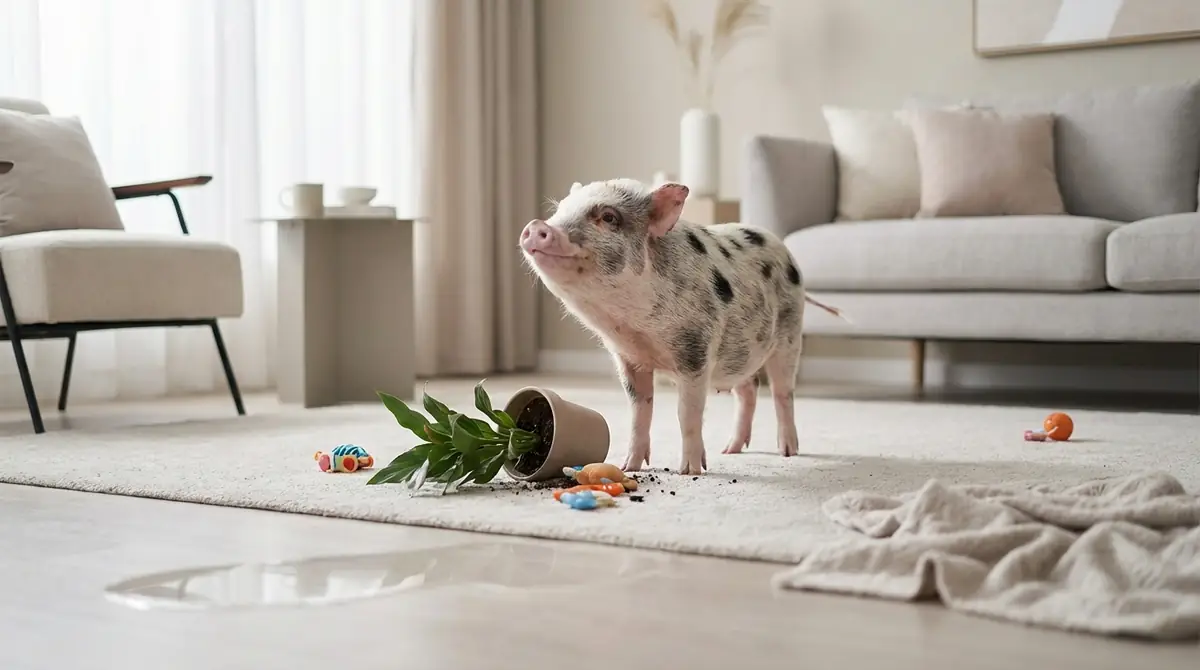 マイクロブタが粗相する5つの原因