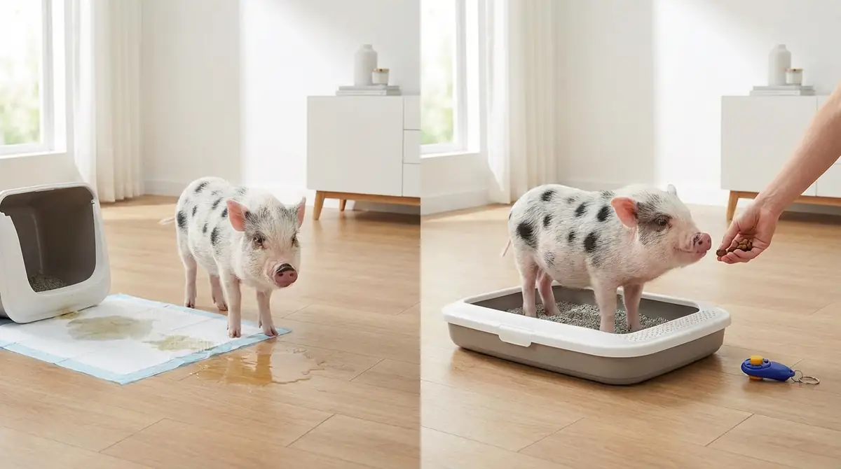 マイクロブタのトイレ失敗パターン3選と改善策